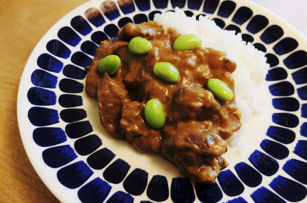 鶏レバーのドライカレー