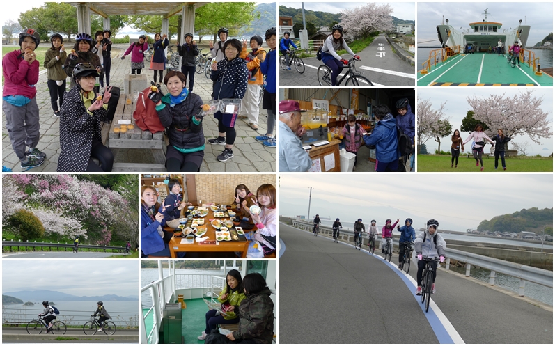 しまなみ海道の初心者向け女子旅サイクリングツアーのシクロ女子旅2019春の2日目とびしま海道